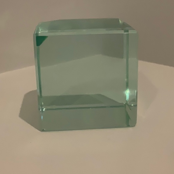 Blue Obsidian Volcanic Glass Crystal Cube - Picture 6 of 6